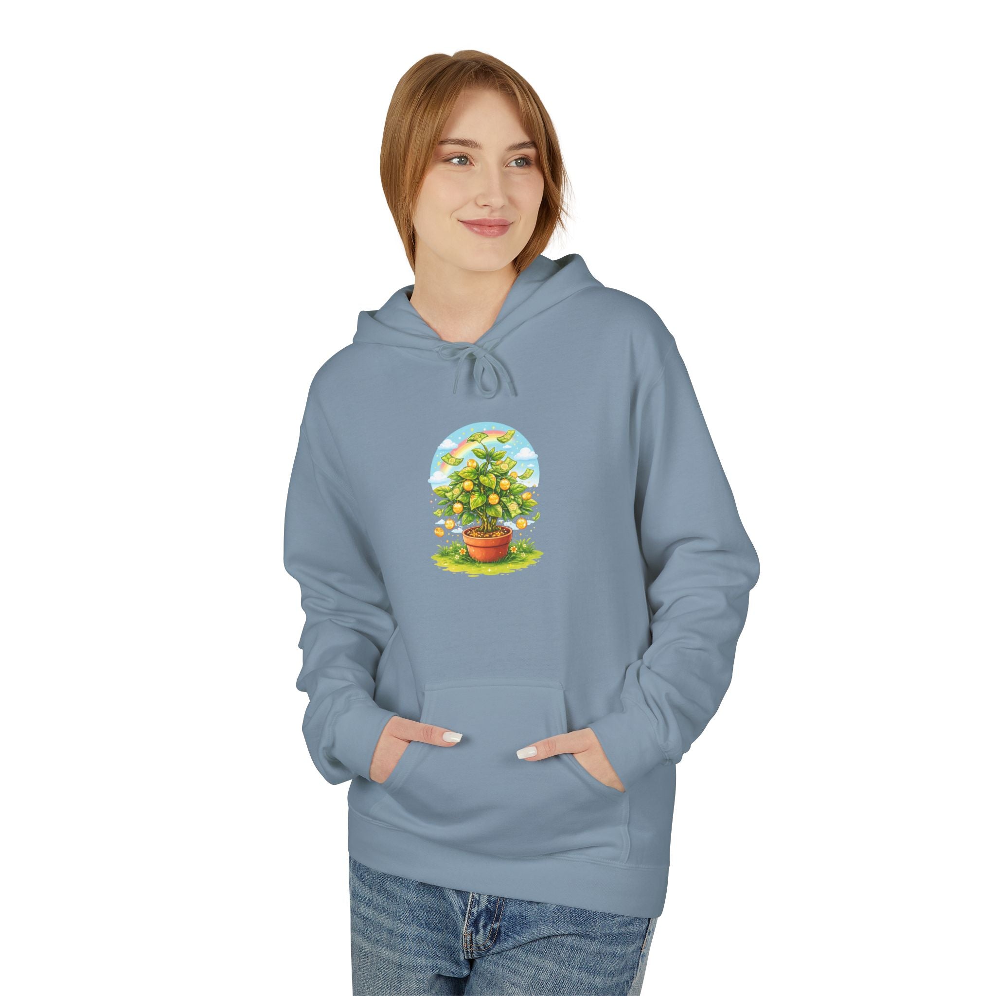 Minimalist Abstract Circle Hoodie, Unisex Softstyle Fleece Pullover, Modern Geometric Sweatshirt.