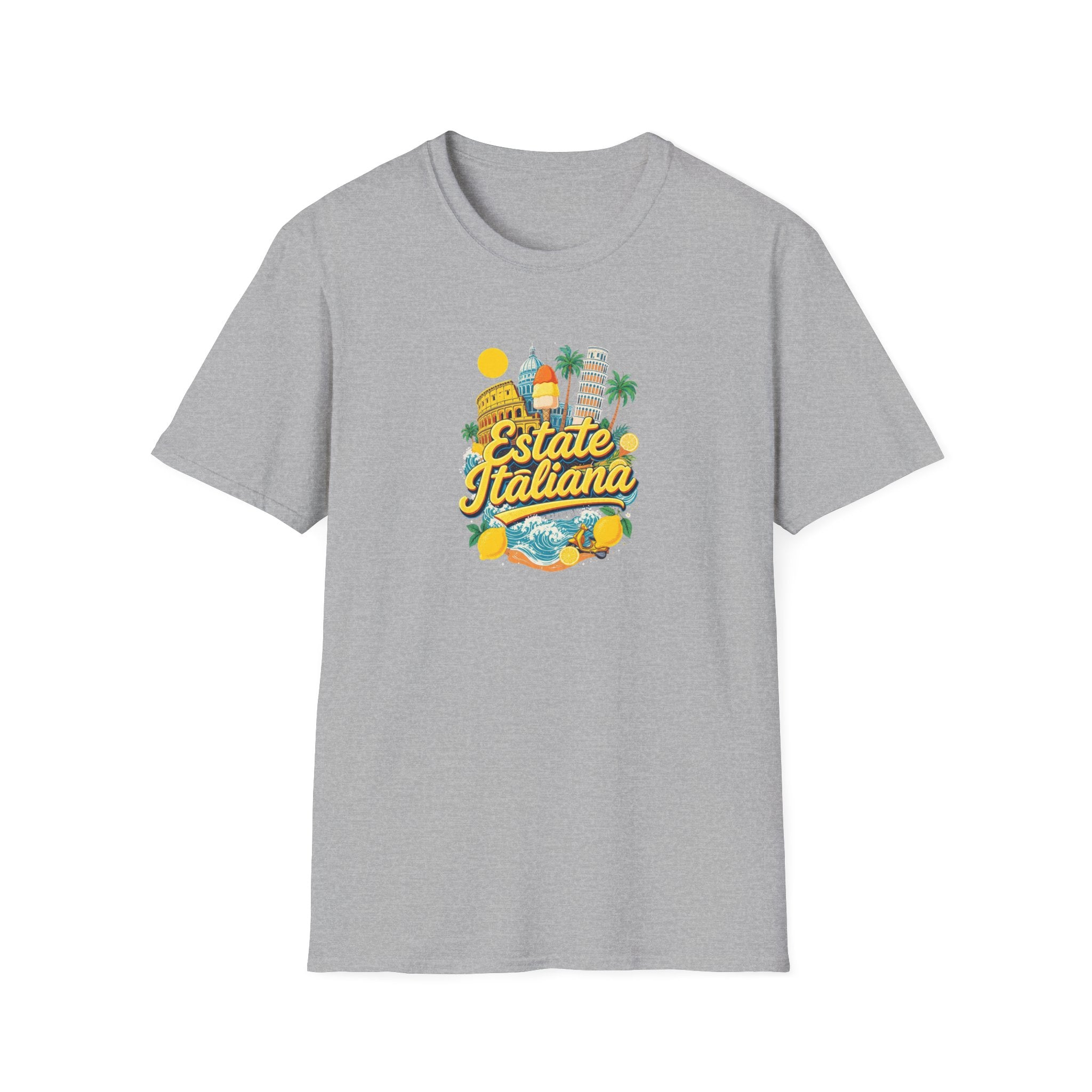 Estate Italiana Shirt, Italy Vacation T-Shirt, Italian Summer Tee, Amalfi Coast Travel Shirt, Europe Trip Gift