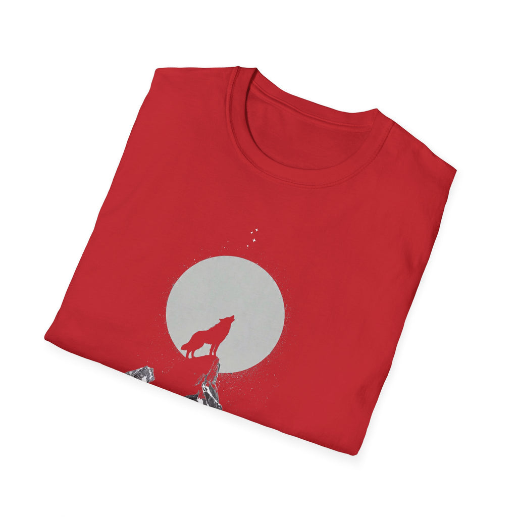 Howling Wolf Moon T-Shirt, Stay Wild Stay Free Shirt, Aesthetic Nature Tee, Wilderness Graphic Tee, Gift for Outdoor Lovers