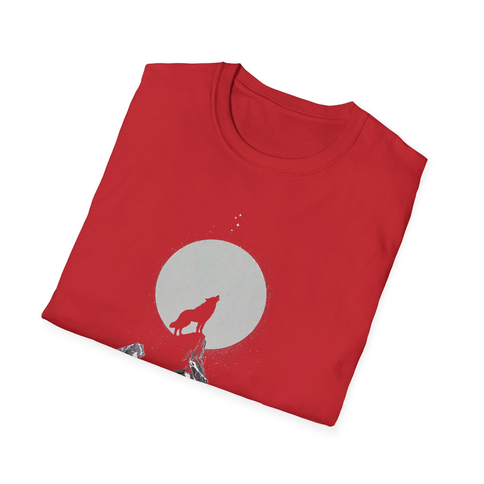 Howling Wolf Moon T-Shirt, Stay Wild Stay Free Shirt, Aesthetic Nature Tee, Wilderness Graphic Tee, Gift for Outdoor Lovers