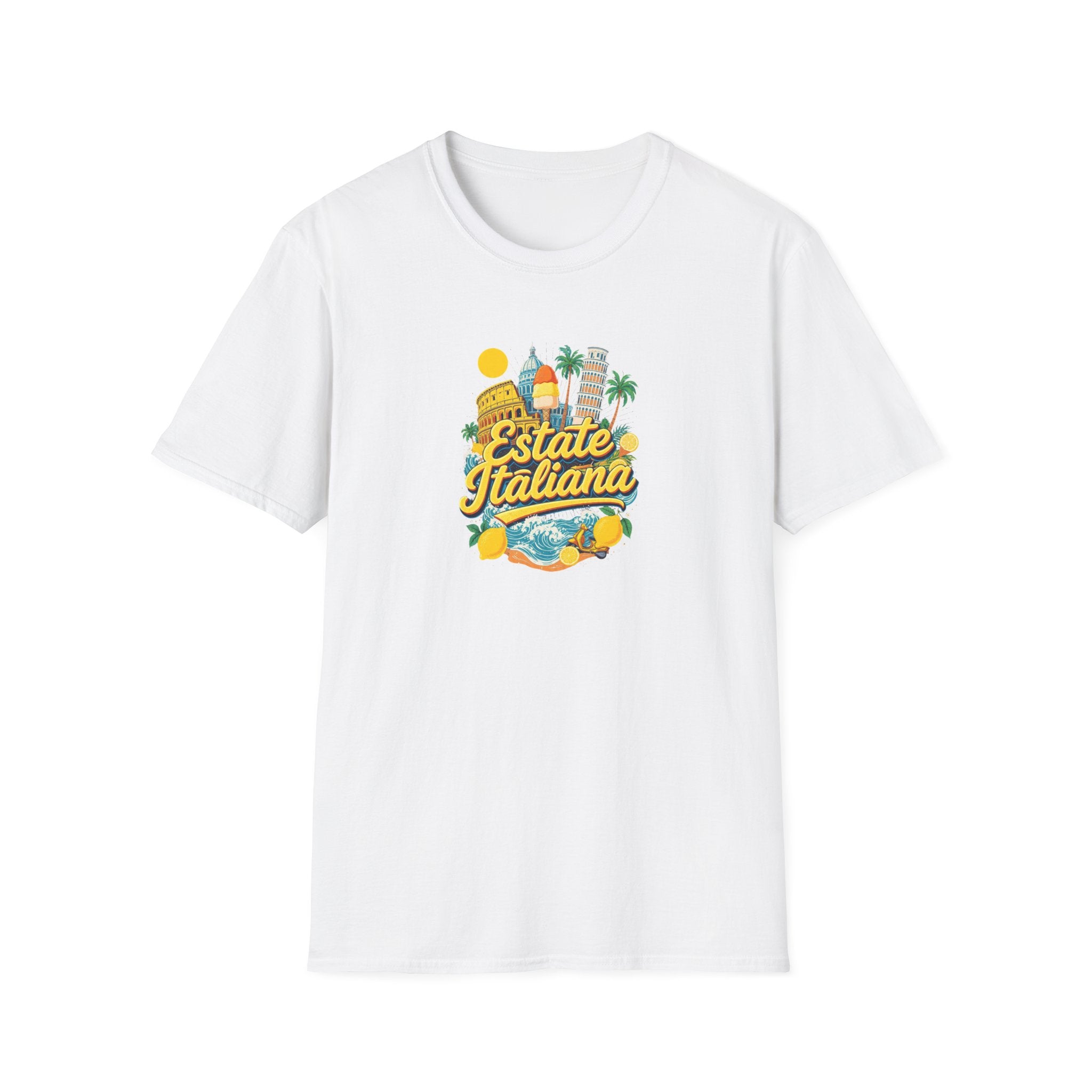 Estate Italiana Shirt, Italy Vacation T-Shirt, Italian Summer Tee, Amalfi Coast Travel Shirt, Europe Trip Gift