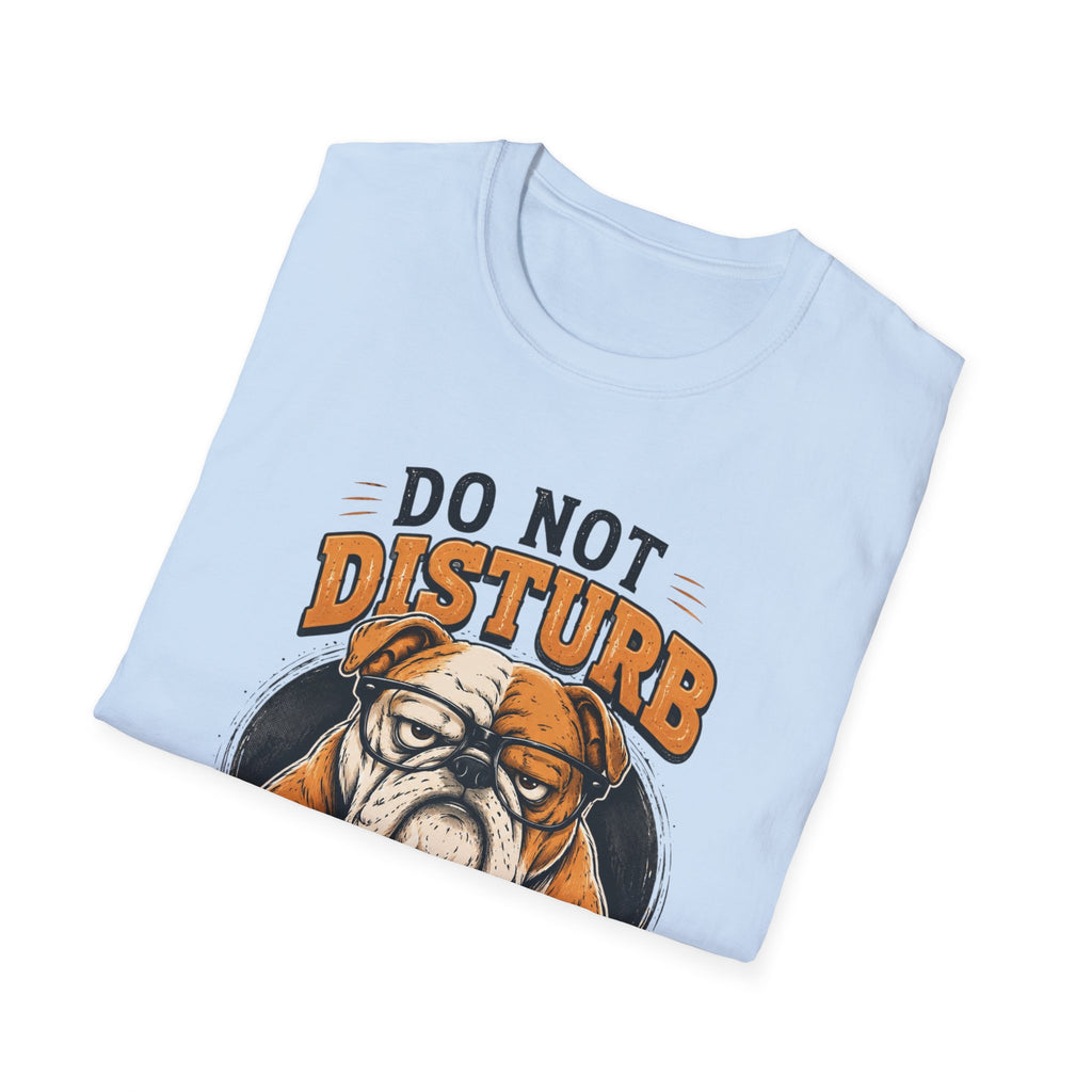 Funny Bulldog Coffee Shirt, Do Not Disturb Until 12AM Tee, Cute Dog Lover Graphic T-Shirt, Coffee Lover Gift, Lazy Bulldog Unisex Tee