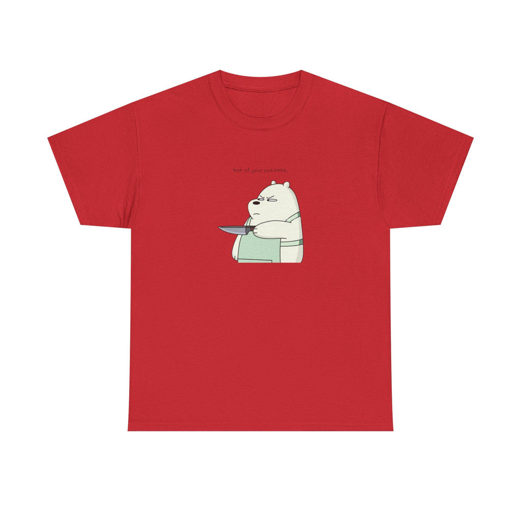 Bear Knife Graphic Tee – Dark Humor Streetwear Shirt