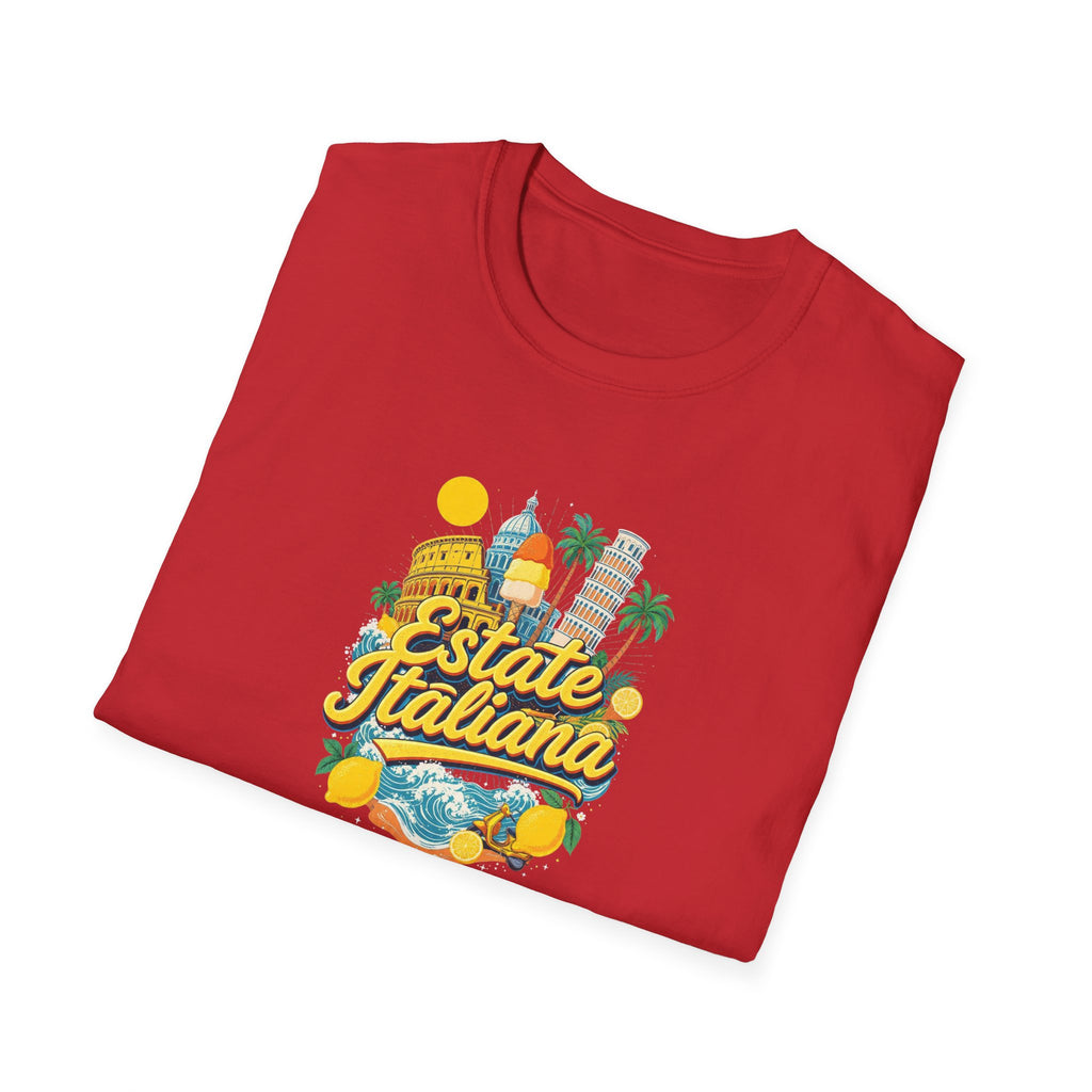Estate Italiana Shirt, Italy Vacation T-Shirt, Italian Summer Tee, Amalfi Coast Travel Shirt, Europe Trip Gift
