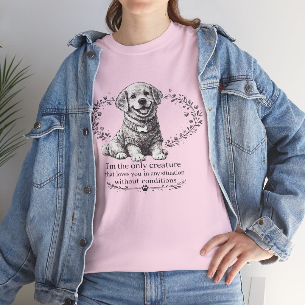 Golden Retriever Dog Lover T-Shirt PNG |  Loves You Unconditionally Vintage Puppy Design