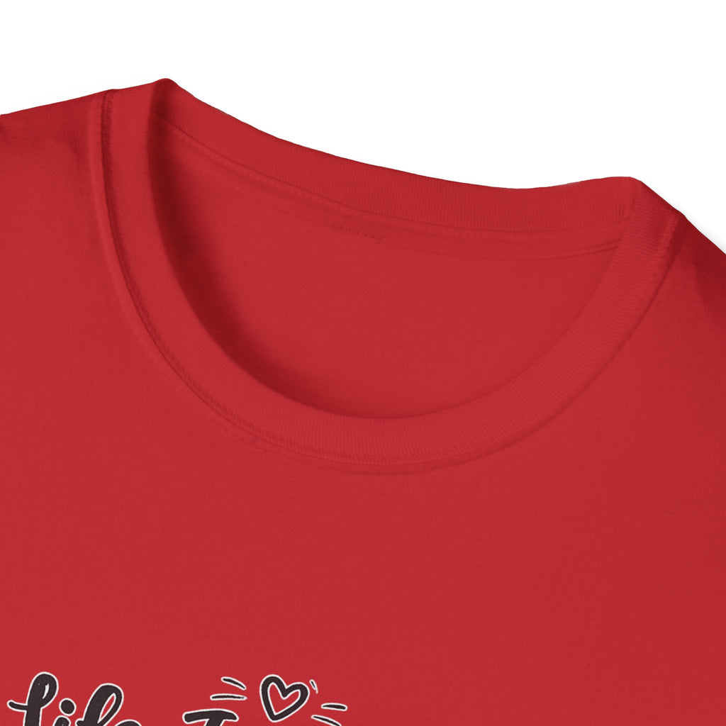 Life Is Better With Cats T-Shirt, Cute Cat Lover Shirt, Funny Cat Mom Tee, Cat Dad Gift, Unisex Softstyle Kitten Graphic Tee, Pet Lover Gift