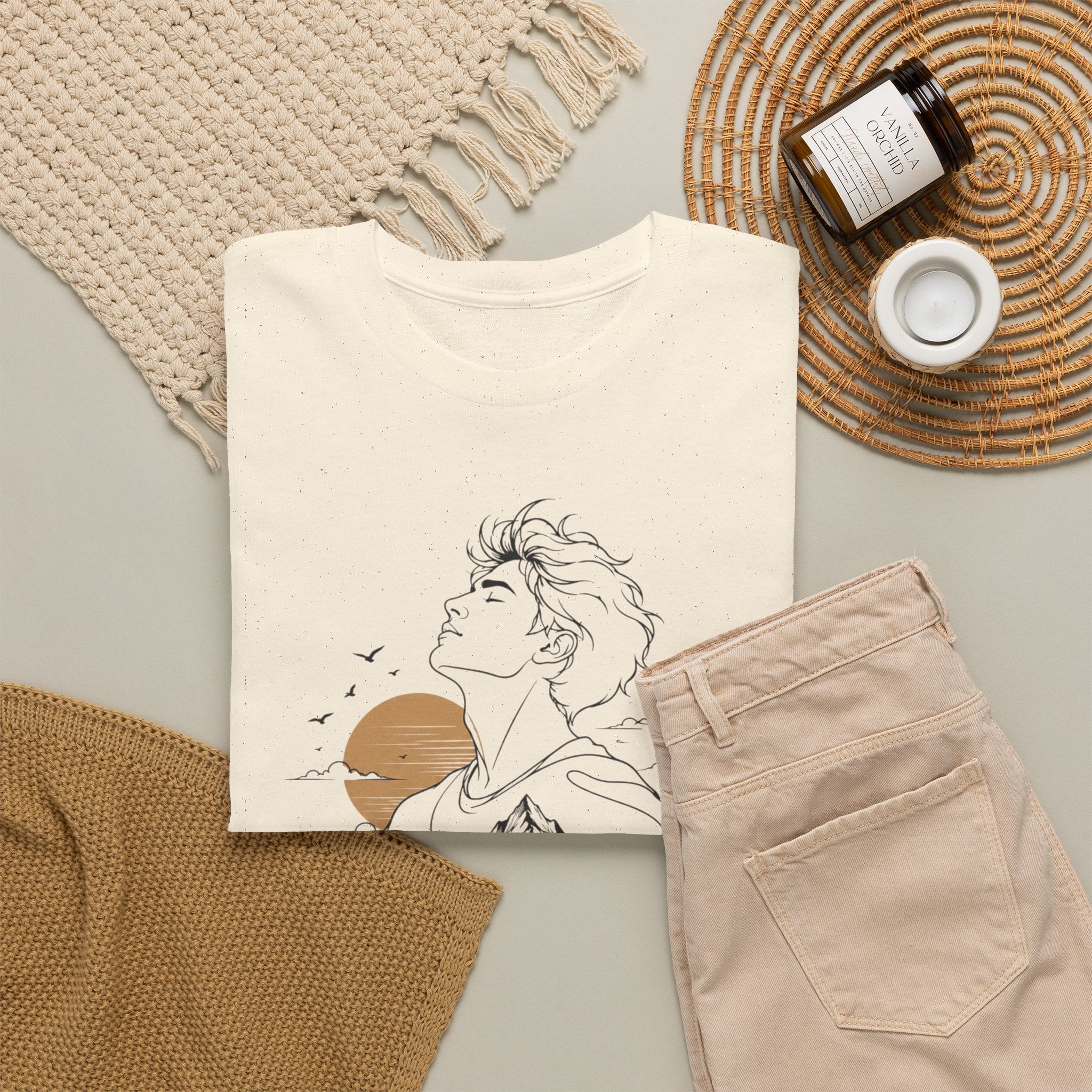 Breathe Deep Mountain Nature T-Shirt, Minimalist Outdoor Graphic Tee, Hiking Lover Shirt, Adventure Aesthetic Tee, Wilderness Nature Gift