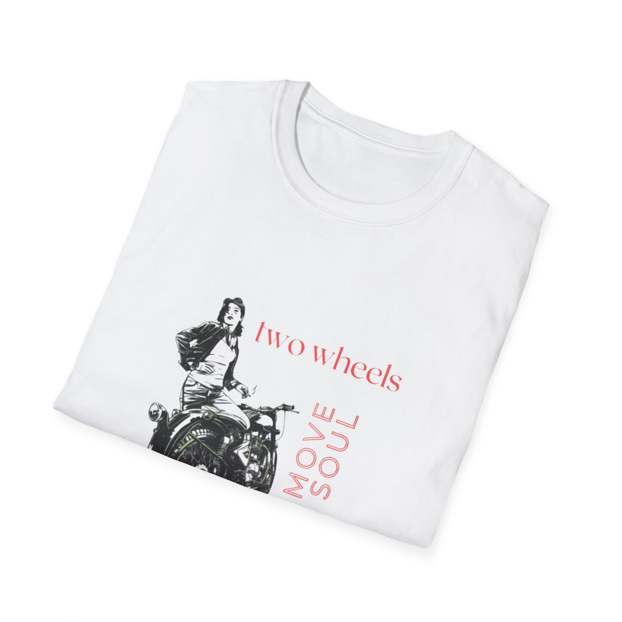 Two Wheels Move The Soul T-Shirt, Vintage Motorcycle Shirt, Biker Graphic Tee, Retro Rider Style, Gift for Motorcycle Lovers, Unisex Tee