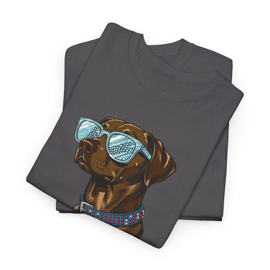 Too Glam to Give a Damn Funny Stylish Dog T-Shirt, Glam Dog Lover Graphic Tee, Cute Sassy Puppy Shirt, Trendy Pet Lover Gift, Unisex Casual