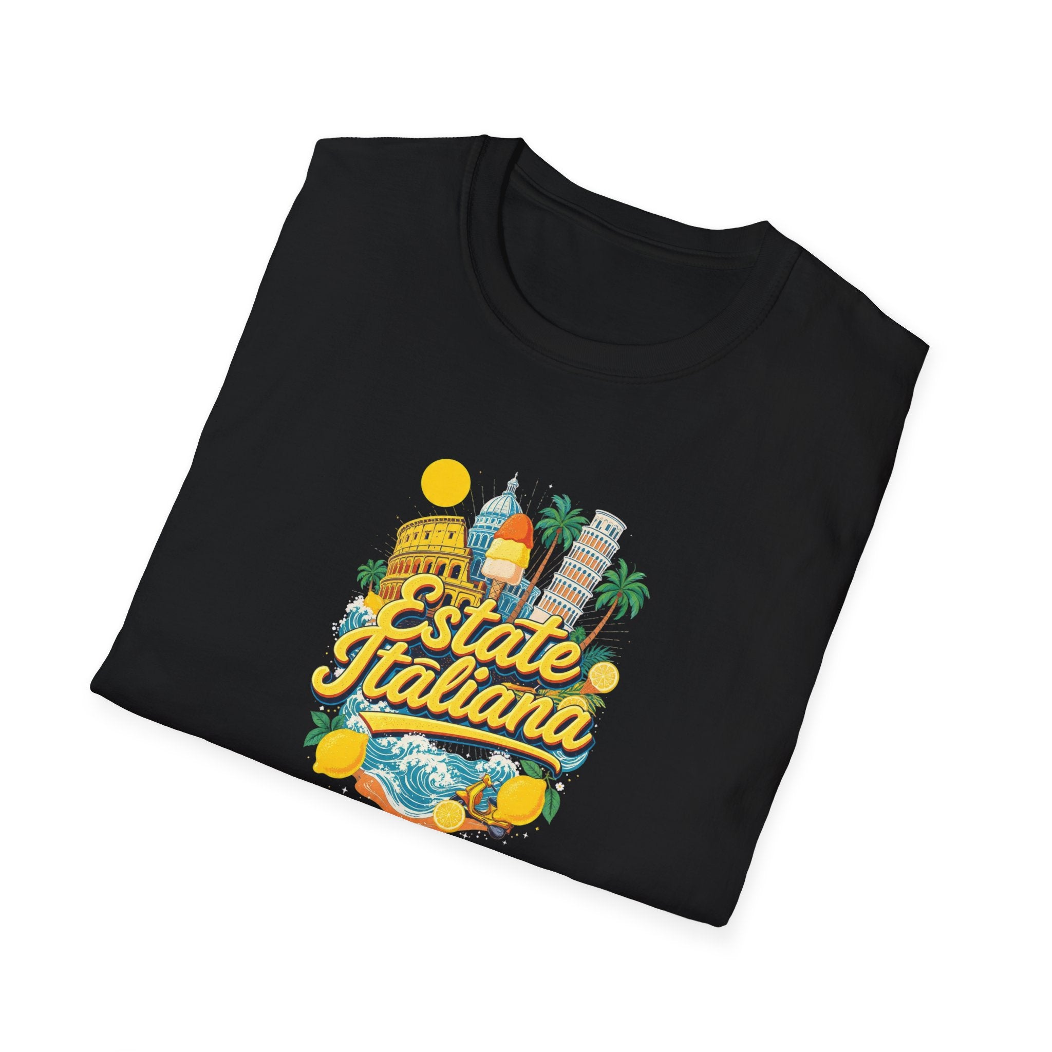 Estate Italiana Shirt, Italy Vacation T-Shirt, Italian Summer Tee, Amalfi Coast Travel Shirt, Europe Trip Gift