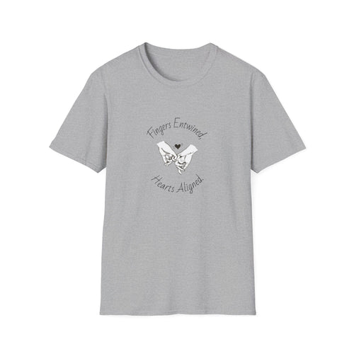 Copy of Fingers Entwined Hearts Aligned T-Shirt | Pinky Promise Illustration
