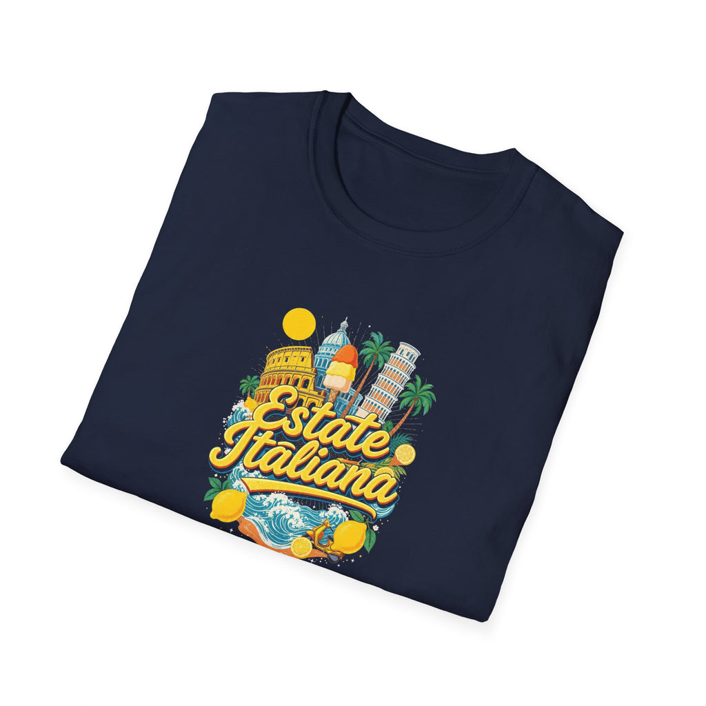 Estate Italiana Shirt, Italy Vacation T-Shirt, Italian Summer Tee, Amalfi Coast Travel Shirt, Europe Trip Gift