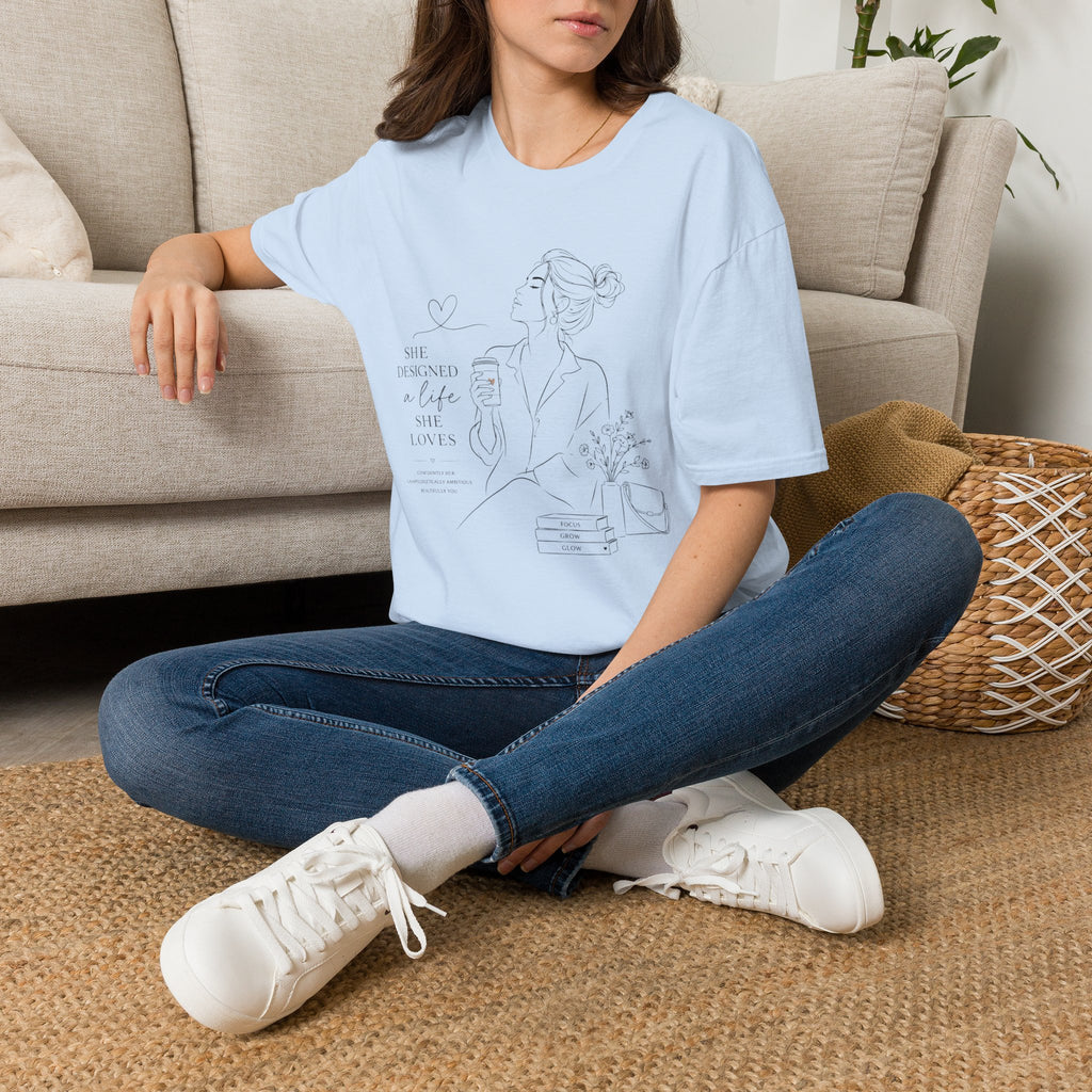 Minimal Line Art Floral T-Shirt — Delicate Botanical Tee