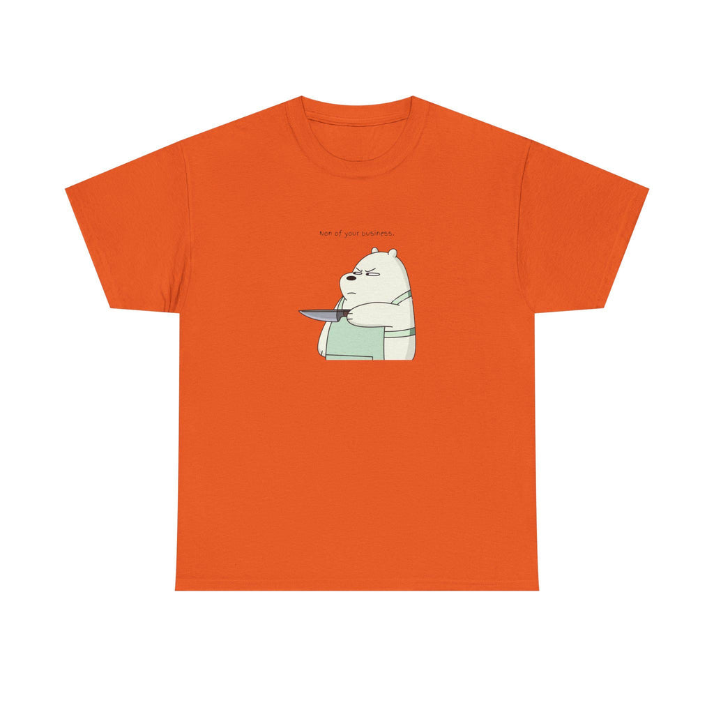 Bear Knife Graphic Tee – Dark Humor Streetwear Shirt