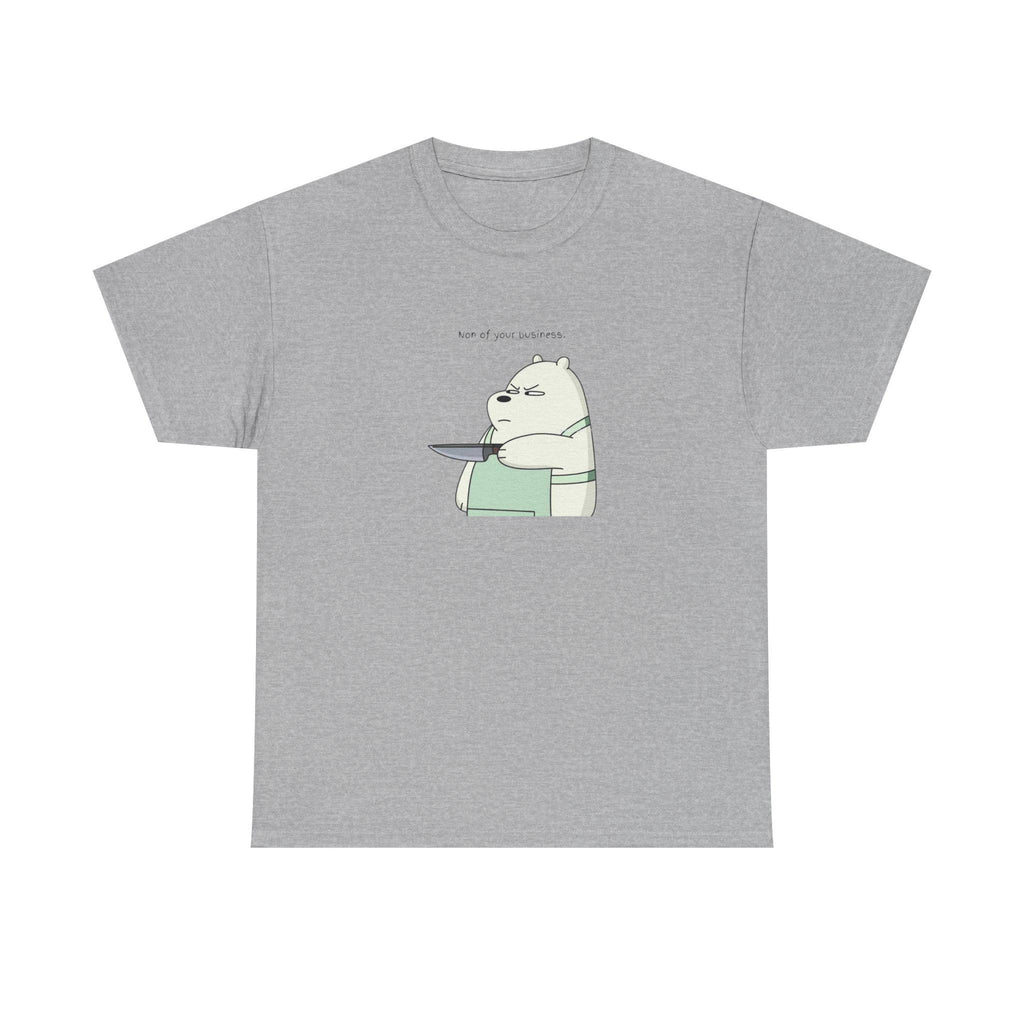 Bear Knife Graphic Tee – Dark Humor Streetwear Shirt