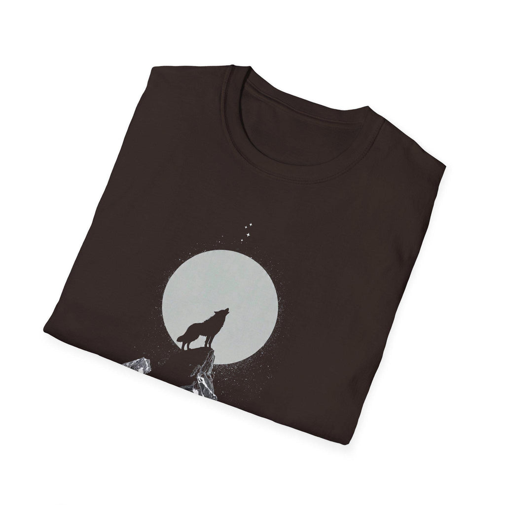 Howling Wolf Moon T-Shirt, Stay Wild Stay Free Shirt, Aesthetic Nature Tee, Wilderness Graphic Tee, Gift for Outdoor Lovers