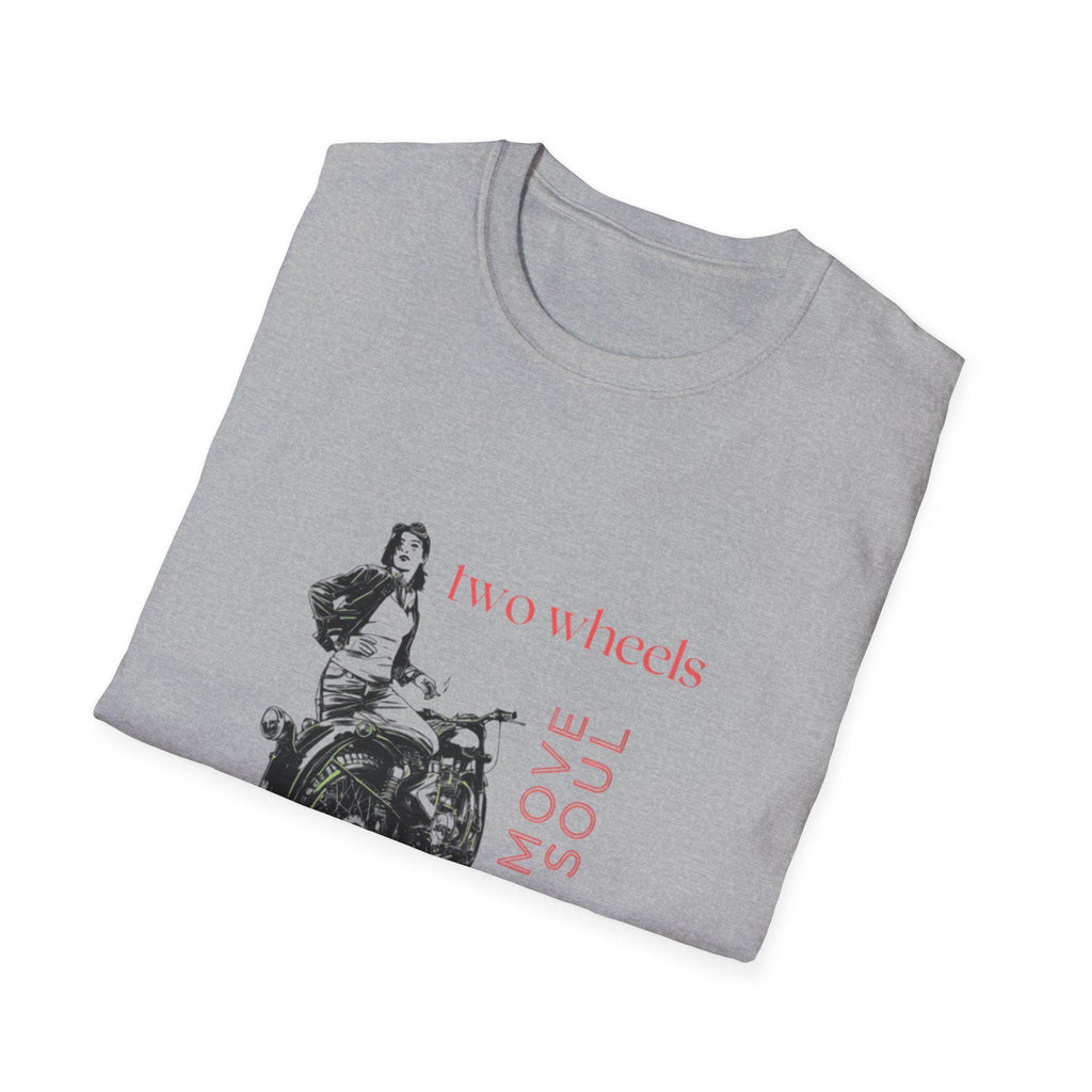 Two Wheels Move The Soul T-Shirt, Vintage Motorcycle Shirt, Biker Graphic Tee, Retro Rider Style, Gift for Motorcycle Lovers, Unisex Tee