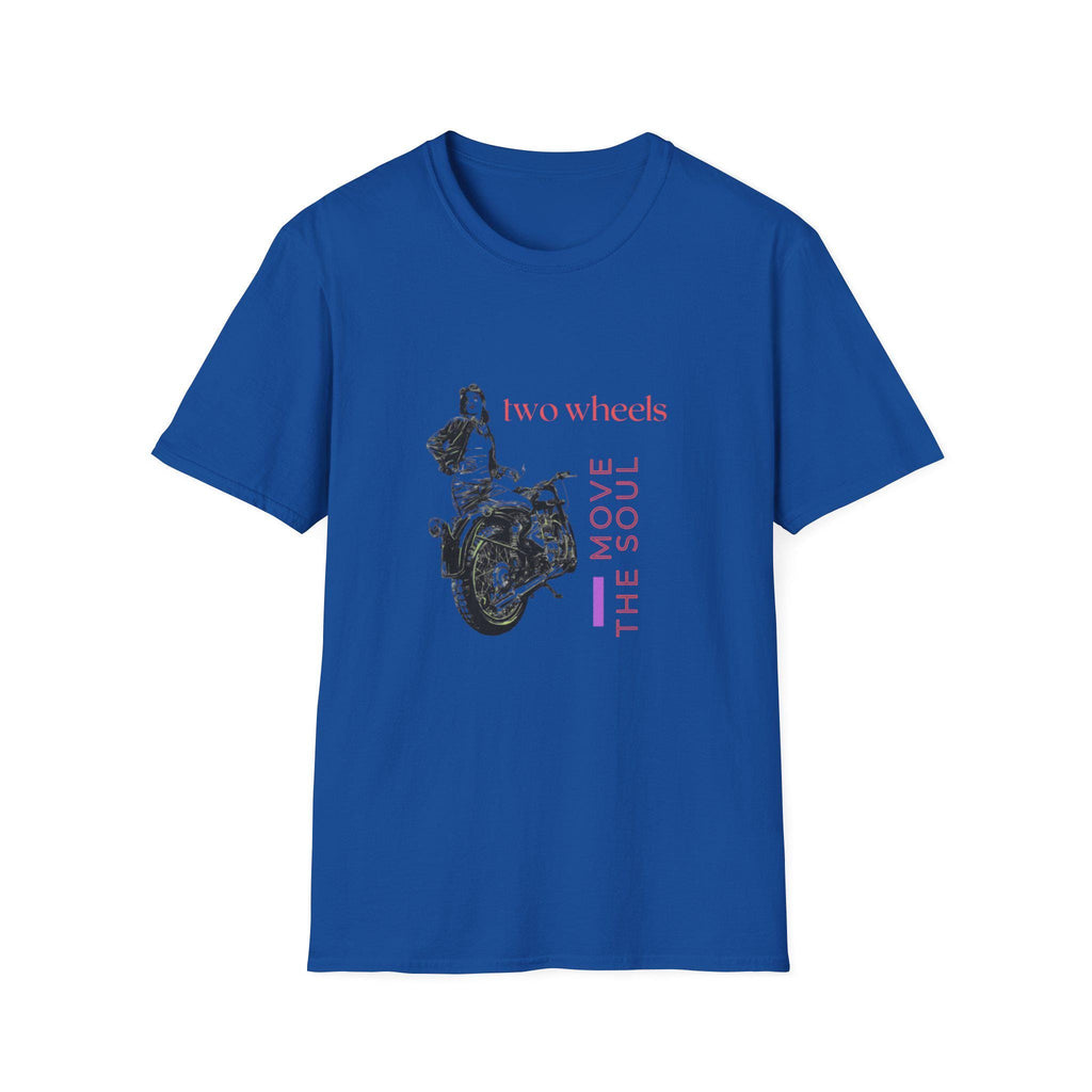 Two Wheels Move The Soul T-Shirt, Vintage Motorcycle Shirt, Biker Graphic Tee, Retro Rider Style, Gift for Motorcycle Lovers, Unisex Tee