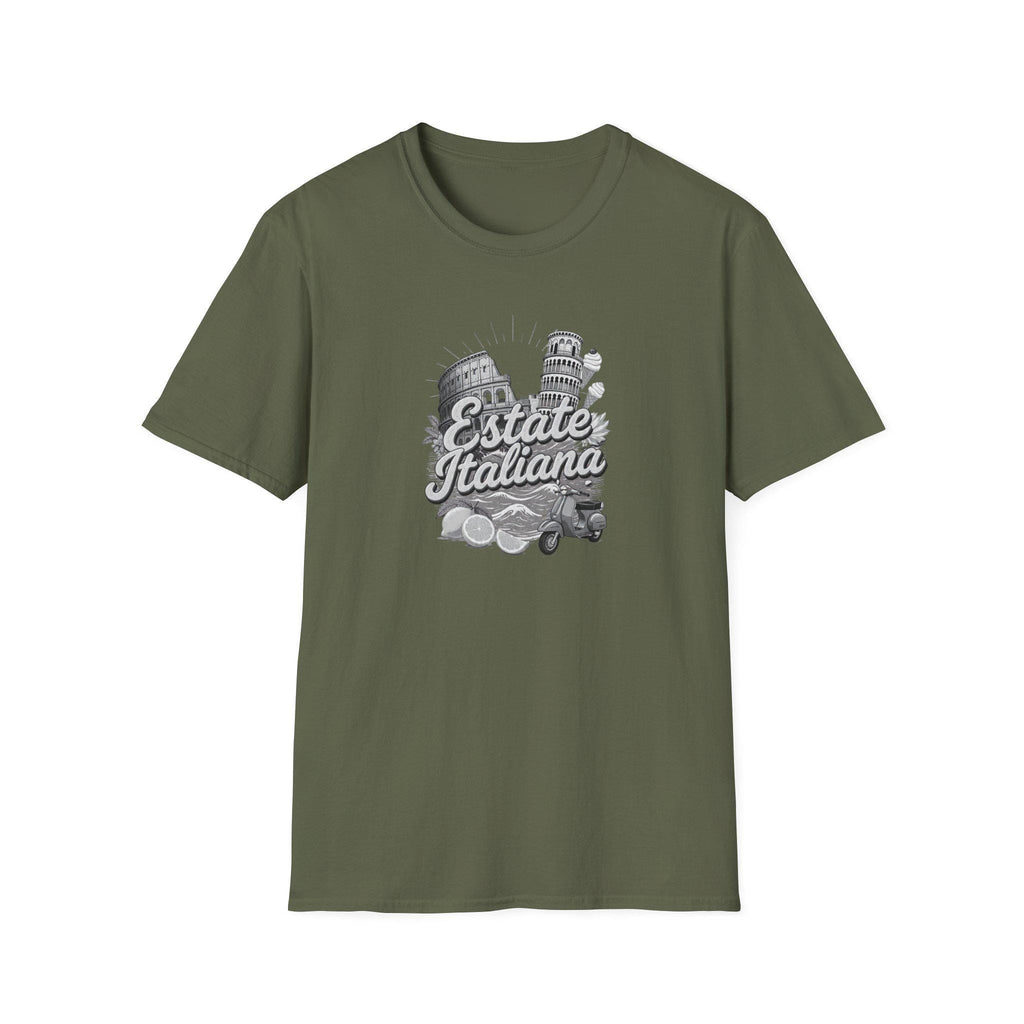 Estate Italiana Shirt, Italy Vacation T-Shirt, Italian Summer Tee, Travel Graphic Shirt, Italy