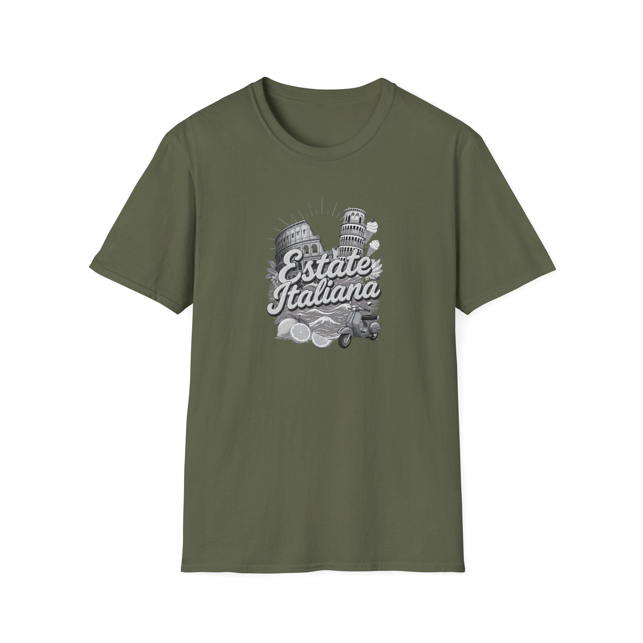 Estate Italiana Shirt, Italy Vacation T-Shirt, Italian Summer Tee, Travel Graphic Shirt, Italy