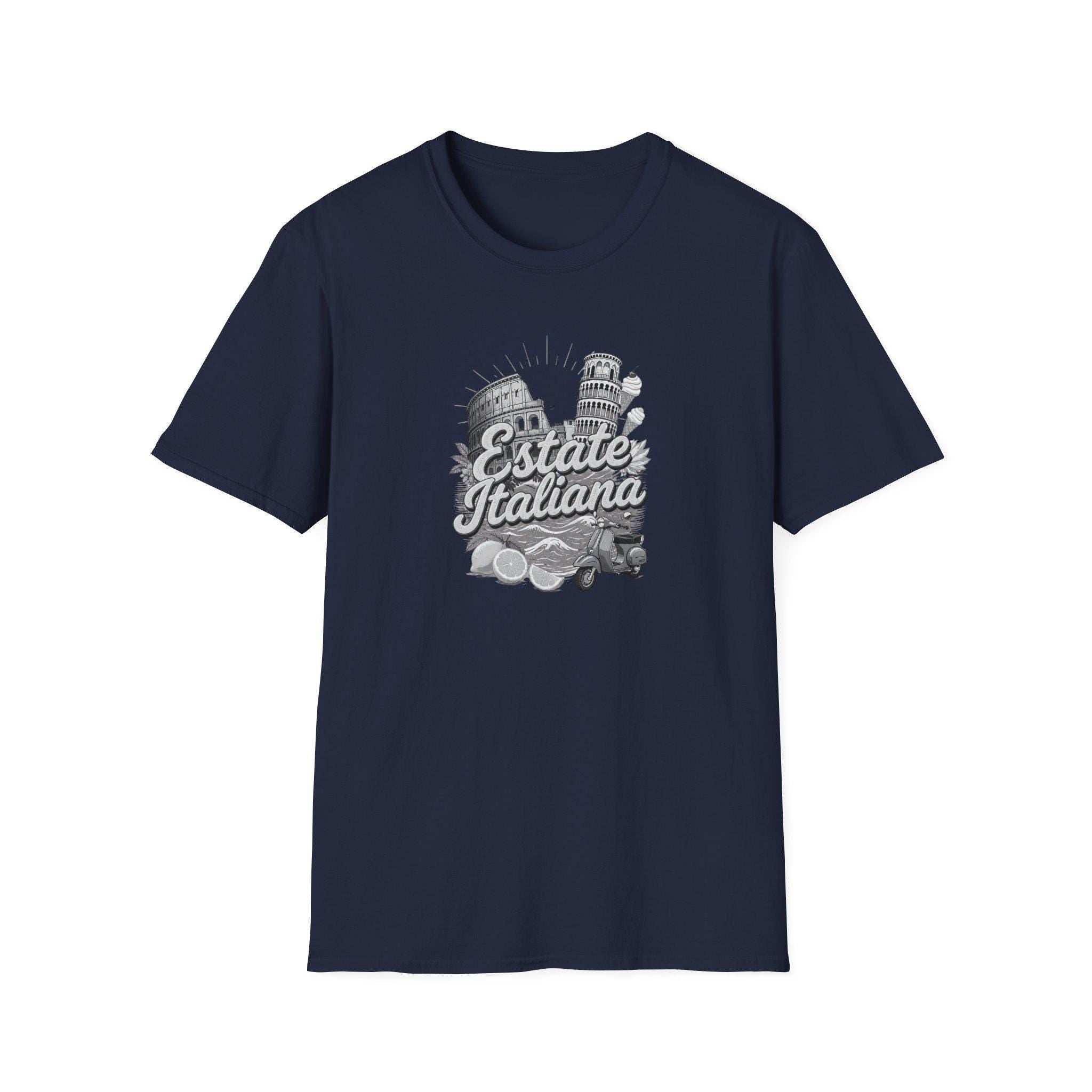 Estate Italiana Shirt, Italy Vacation T-Shirt, Italian Summer Tee, Travel Graphic Shirt, Italy