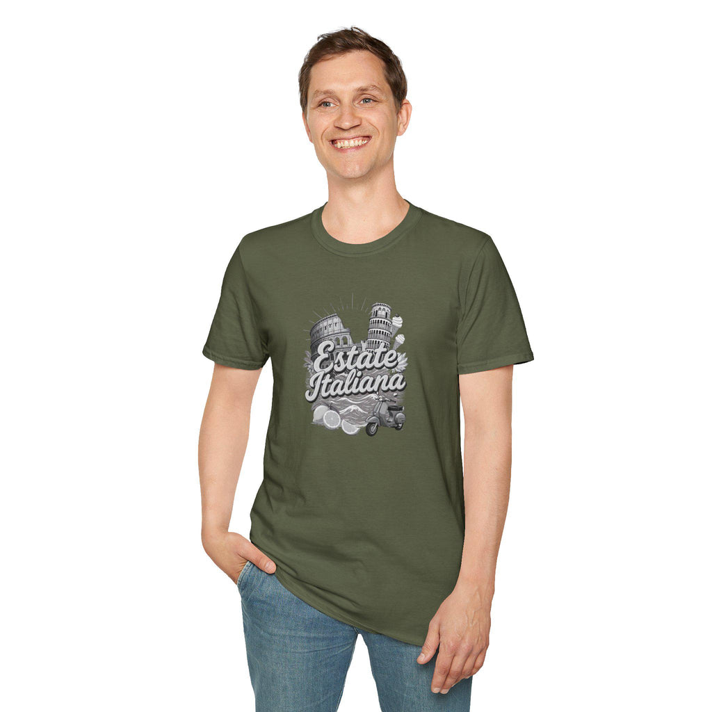 Estate Italiana Shirt, Italy Vacation T-Shirt, Italian Summer Tee, Travel Graphic Shirt, Italy