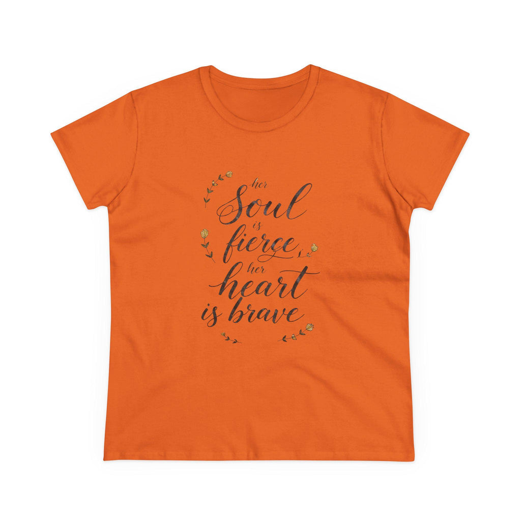Her Soul is Fierce Her Heart is Brave T-Shirt | Mother's Day Gift | Inspirational Women's Tee