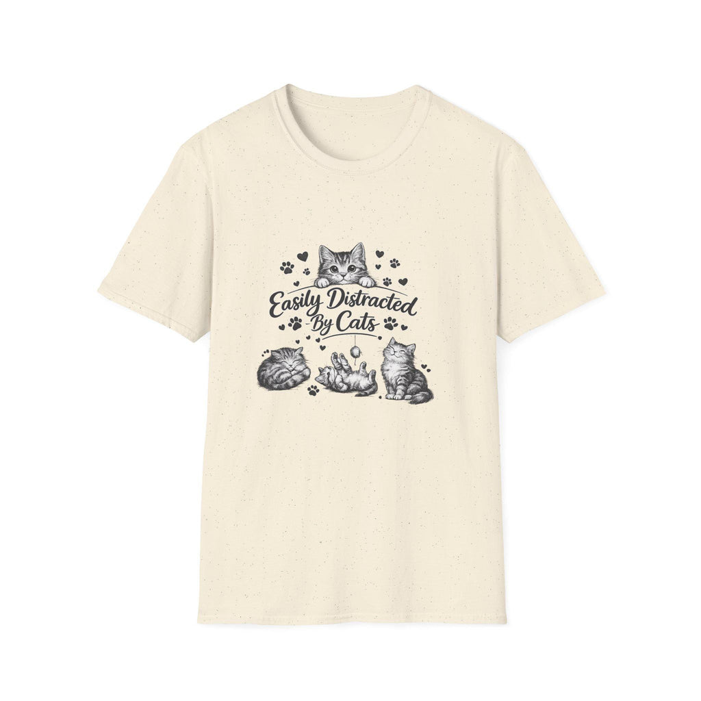 Easily Distracted By Cats SVG PNG, Cute Cat Lover Shirt Design, Funny Kitten Digital Download, Cat Mom Sublimation, Hand Drawn Kitty Clipart