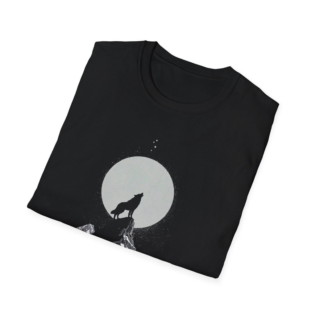 Howling Wolf Moon T-Shirt, Stay Wild Stay Free Shirt, Aesthetic Nature Tee, Wilderness Graphic Tee, Gift for Outdoor Lovers