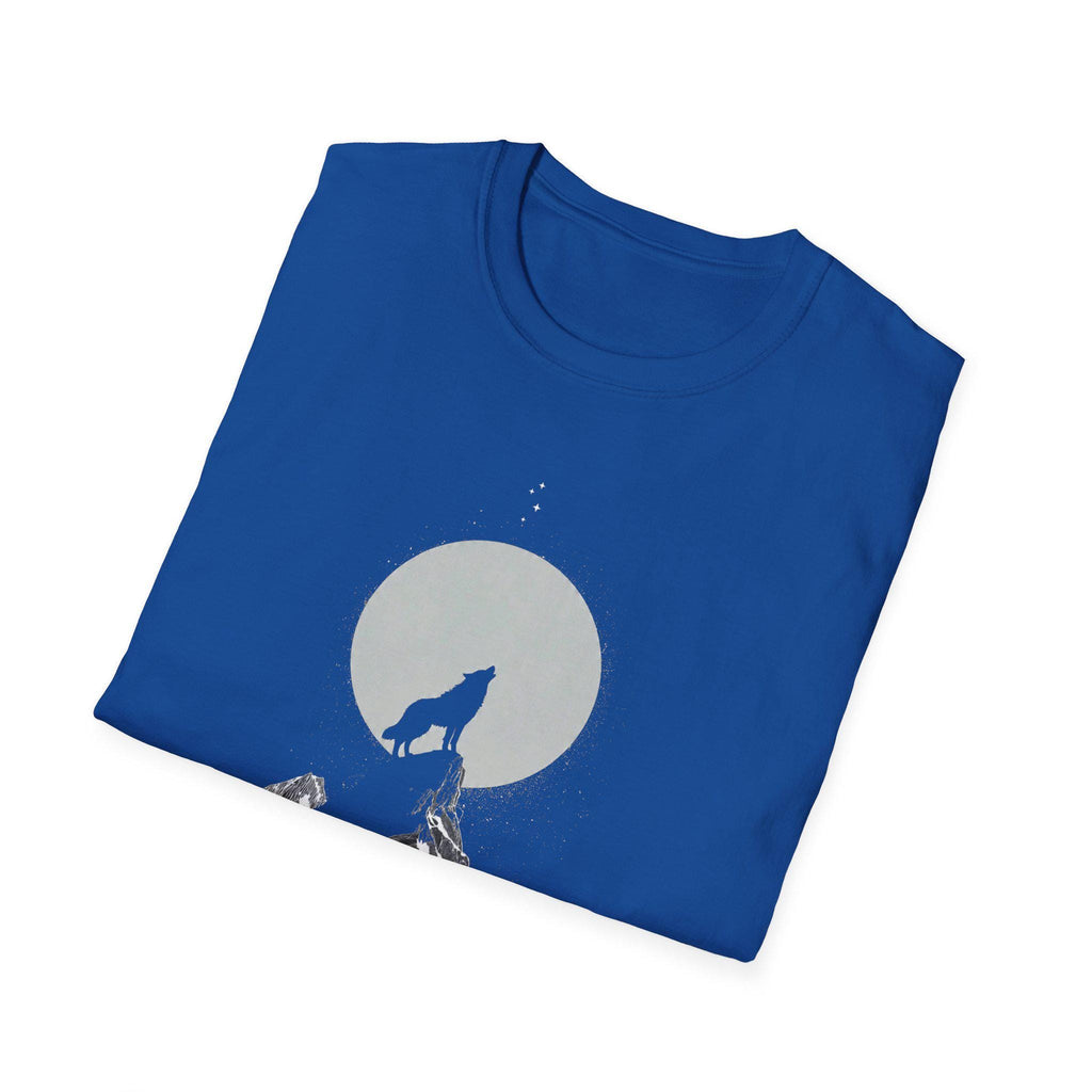 Howling Wolf Moon T-Shirt, Stay Wild Stay Free Shirt, Aesthetic Nature Tee, Wilderness Graphic Tee, Gift for Outdoor Lovers