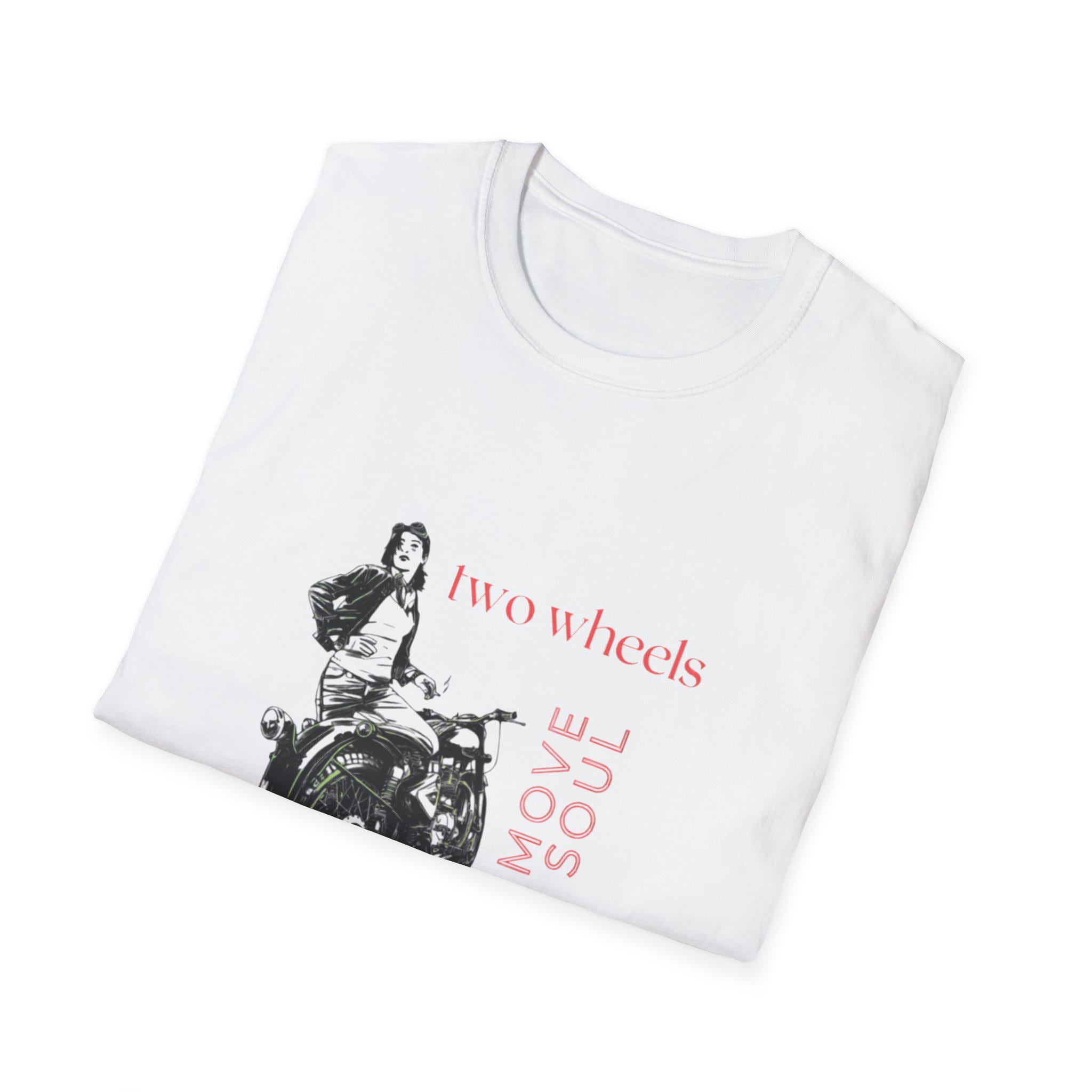 Two Wheels Move The Soul T-Shirt, Vintage Motorcycle Shirt, Biker Graphic Tee, Retro Rider Style, Gift for Motorcycle Lovers, Unisex Tee