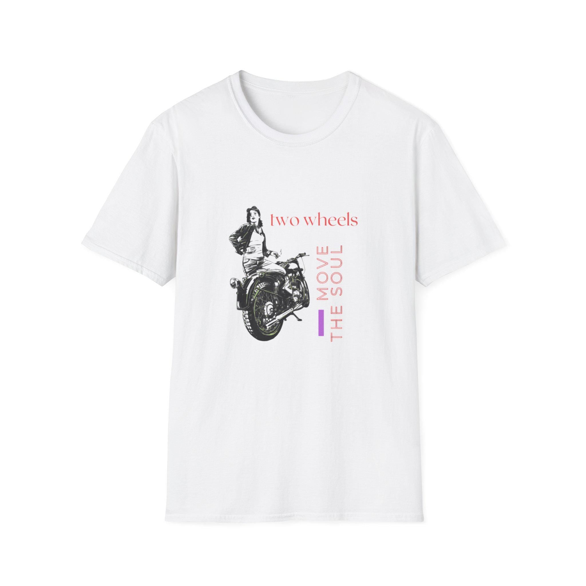 Two Wheels Move The Soul T-Shirt, Vintage Motorcycle Shirt, Biker Graphic Tee, Retro Rider Style, Gift for Motorcycle Lovers, Unisex Tee