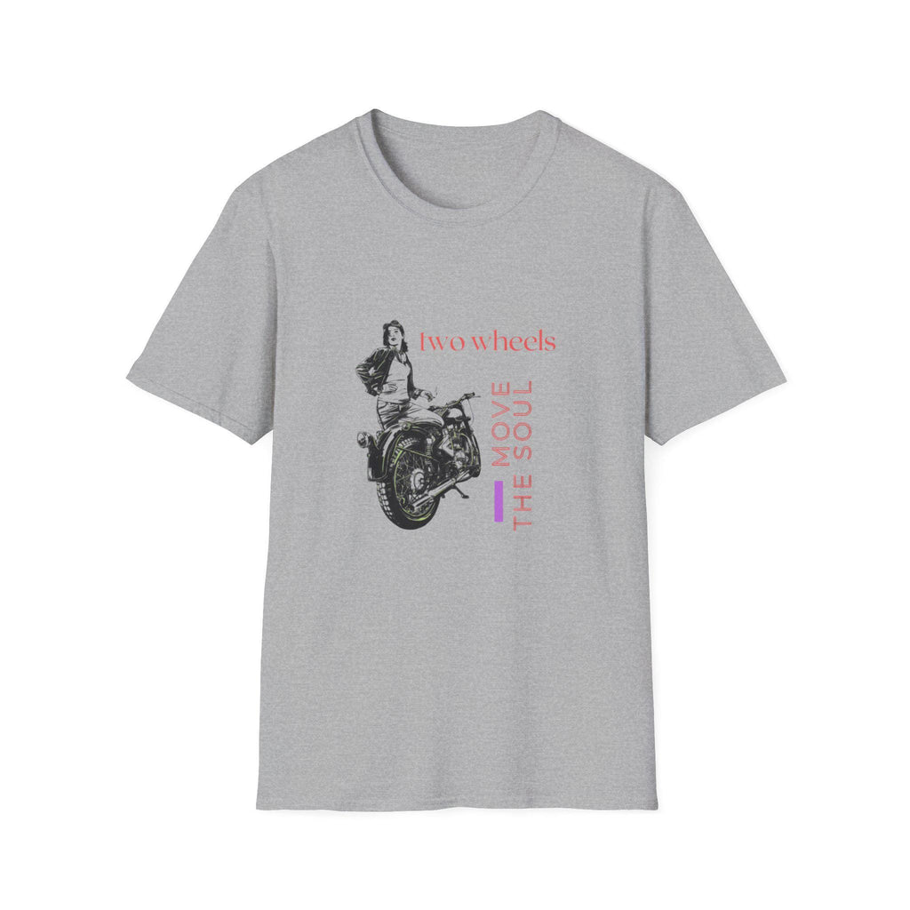 Two Wheels Move The Soul T-Shirt, Vintage Motorcycle Shirt, Biker Graphic Tee, Retro Rider Style, Gift for Motorcycle Lovers, Unisex Tee