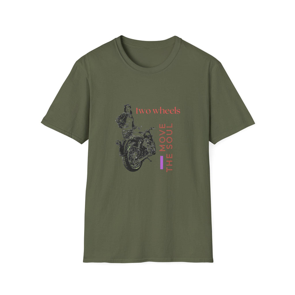 Two Wheels Move The Soul T-Shirt, Vintage Motorcycle Shirt, Biker Graphic Tee, Retro Rider Style, Gift for Motorcycle Lovers, Unisex Tee