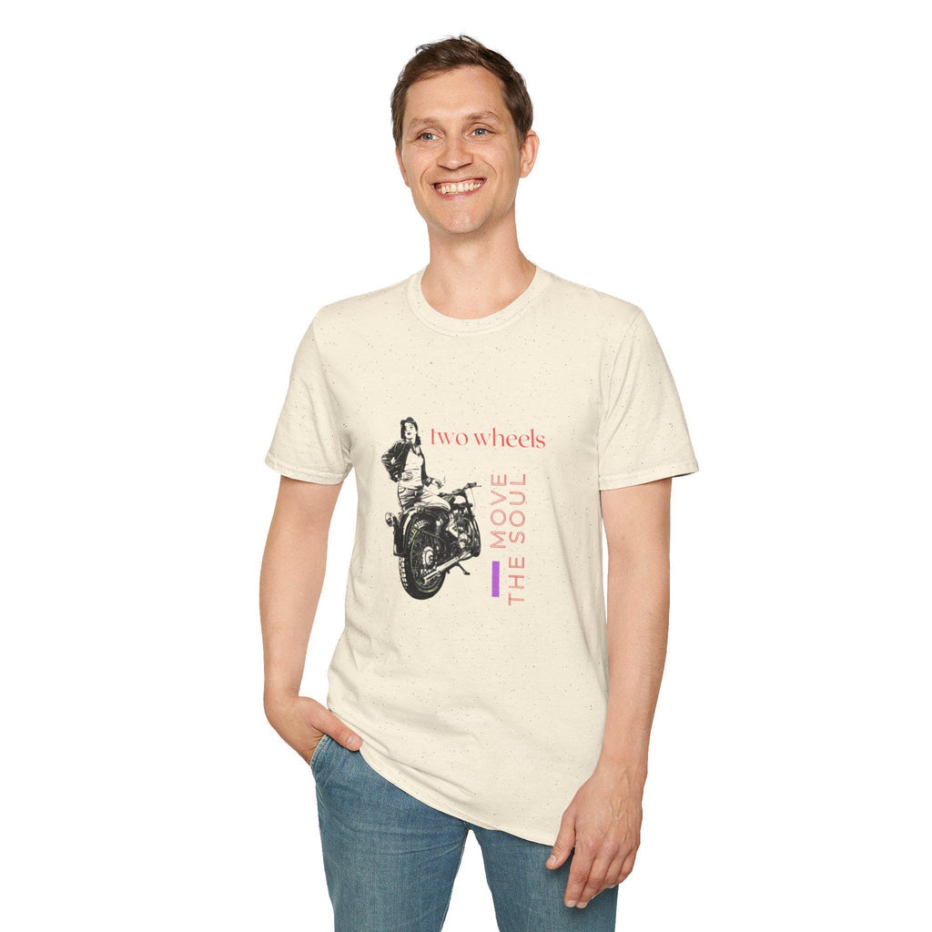 Two Wheels Move The Soul T-Shirt, Vintage Motorcycle Shirt, Biker Graphic Tee, Retro Rider Style, Gift for Motorcycle Lovers, Unisex Tee