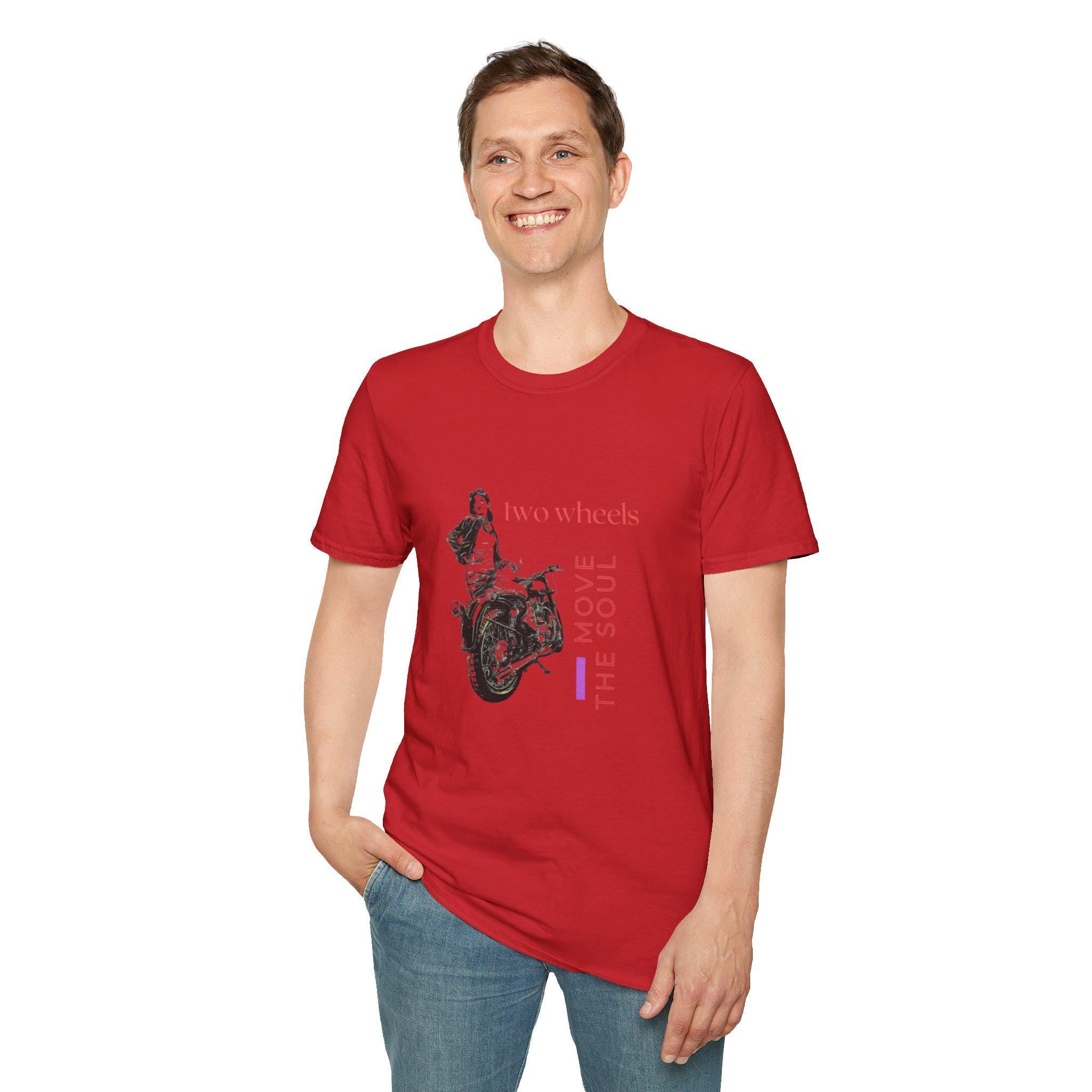 Two Wheels Move The Soul T-Shirt, Vintage Motorcycle Shirt, Biker Graphic Tee, Retro Rider Style, Gift for Motorcycle Lovers, Unisex Tee