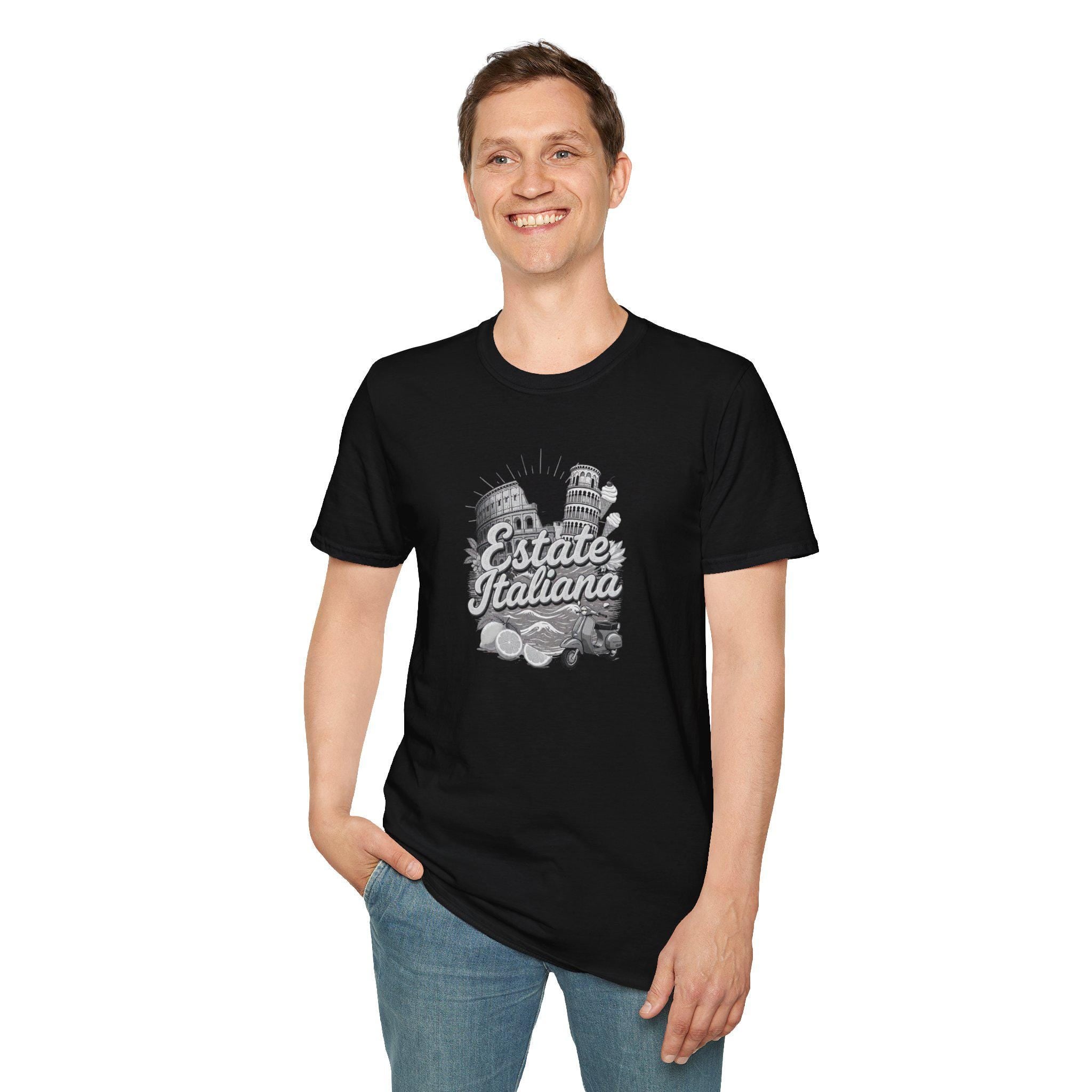 Estate Italiana Shirt, Italy Vacation T-Shirt, Italian Summer Tee, Travel Graphic Shirt, Italy